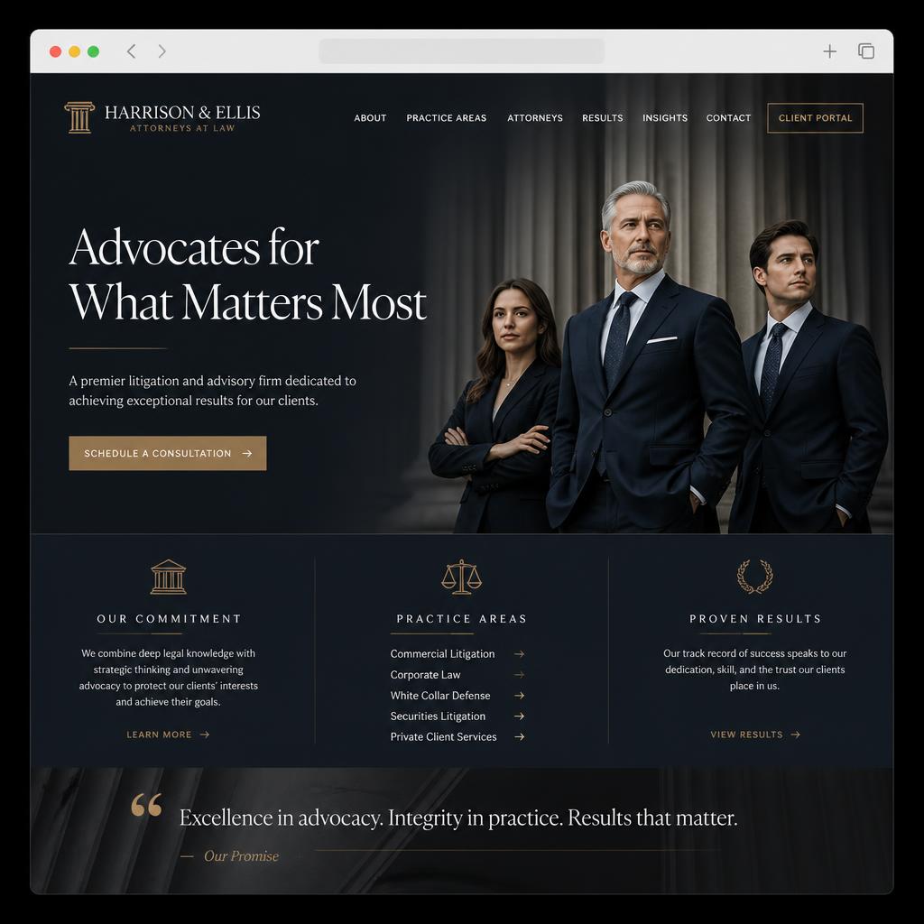 Castellan & Reyes LLP website preview